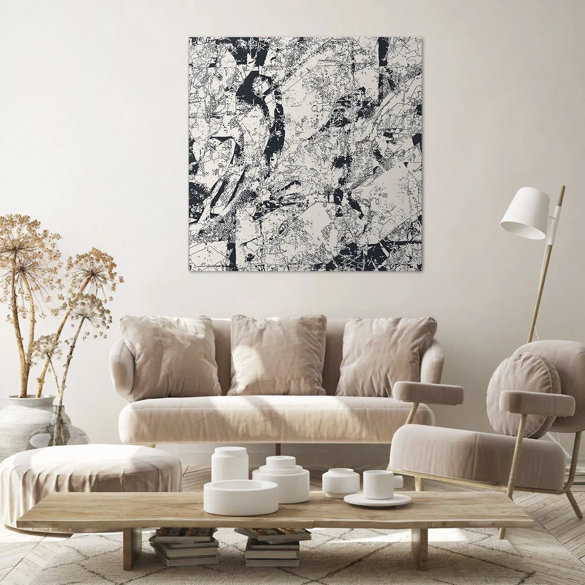 Impression sur toile - Image sur toile - Interpénétration des contraires - 30x30 cm