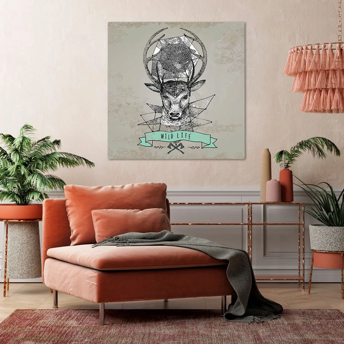 Impression sur toile - Image sur toile - Voir St. Hubertus - 70x70 cm