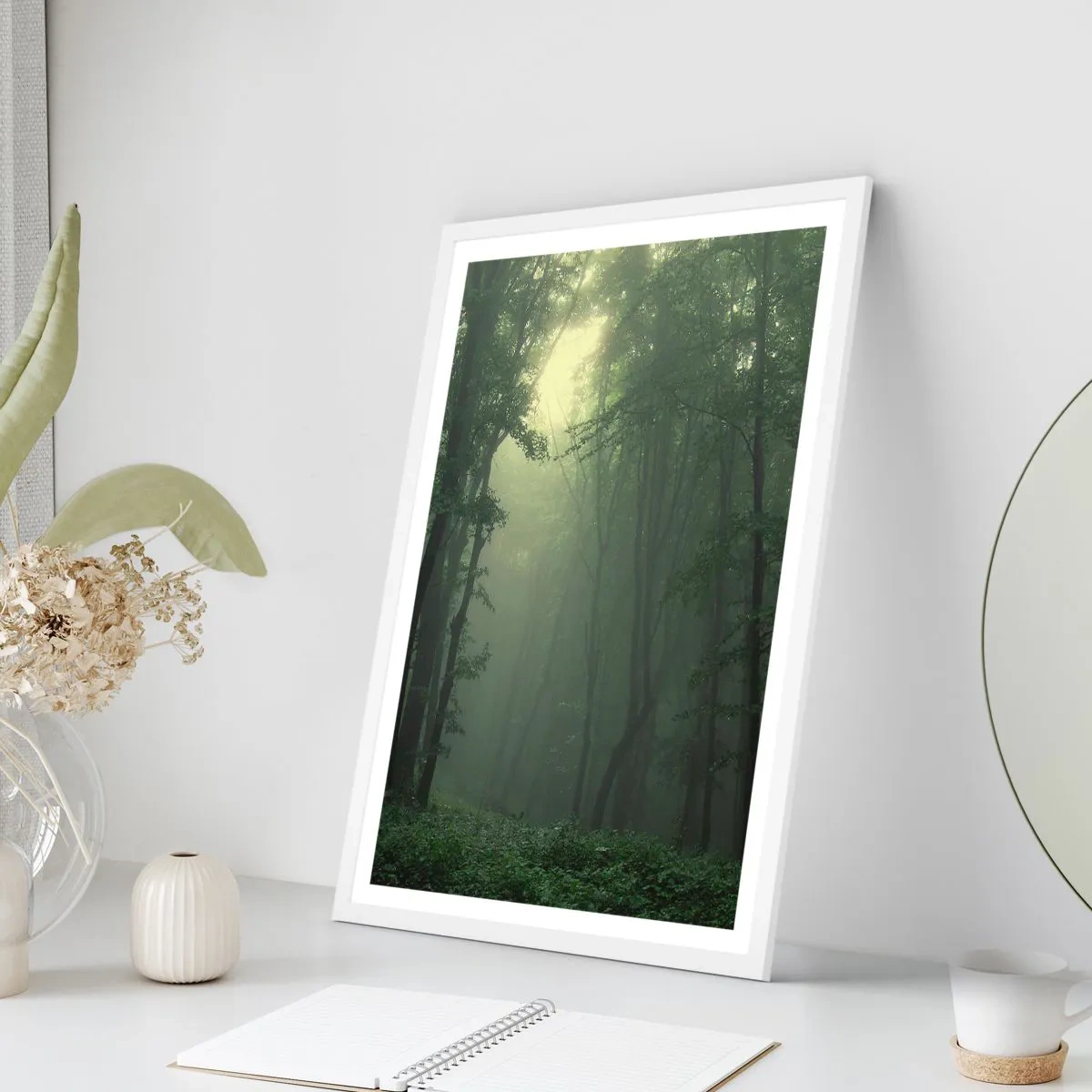 Affiche dans un cadre blanc - Poster - Avant qu'il ne se réveille - 40x50 cm