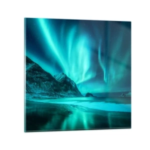 Impression sur verre - Image sur verre - Merveilles du Nord - 30x30 cm