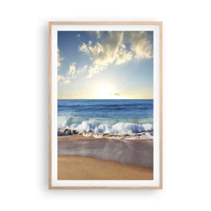 Affiche dans un chêne clair - Poster - Mouvement et immobilité à la fois - 61x91 cm