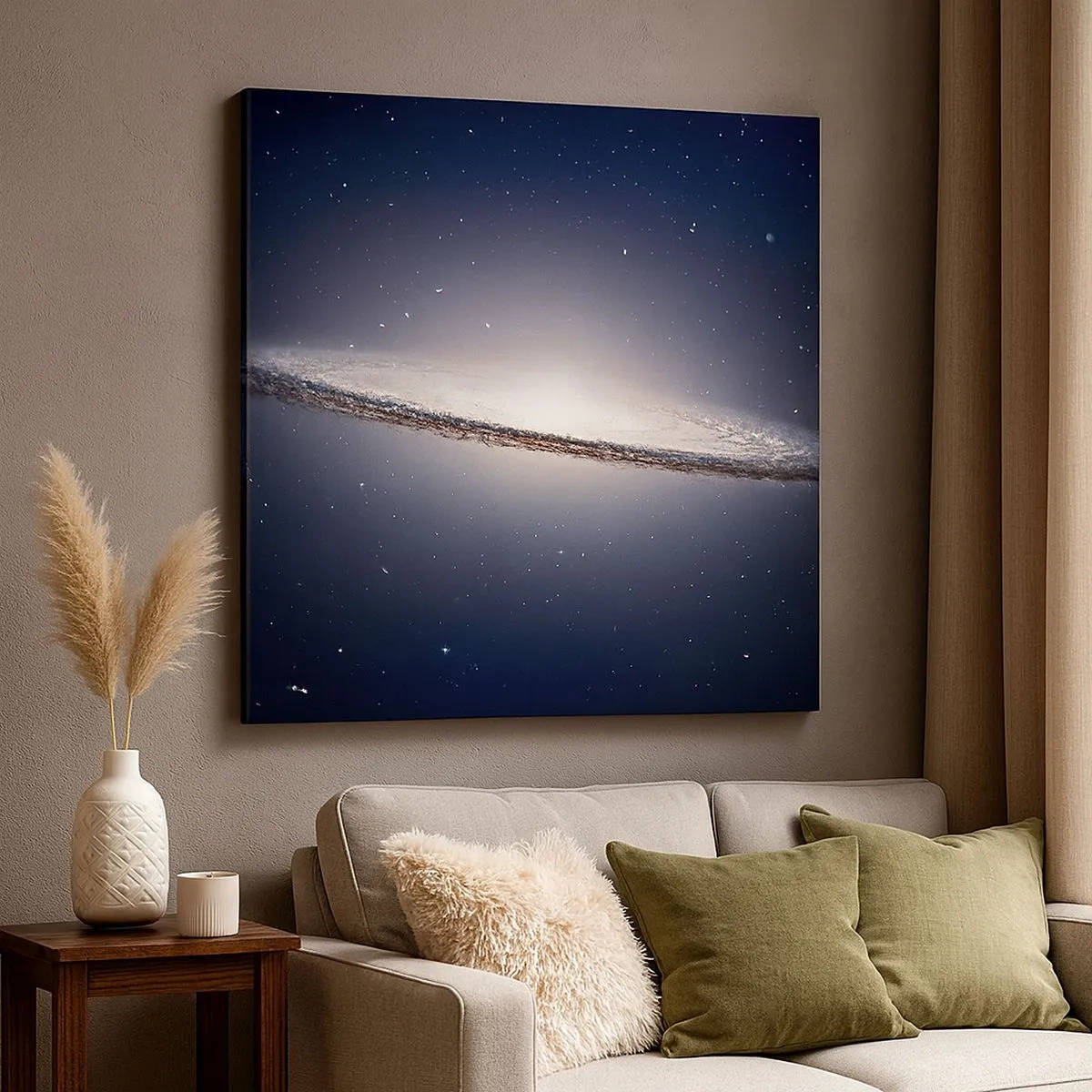 Impression sur toile - Image sur toile - Il y a bien longtemps, dans une galaxie très lointaine… - 30x30 cm