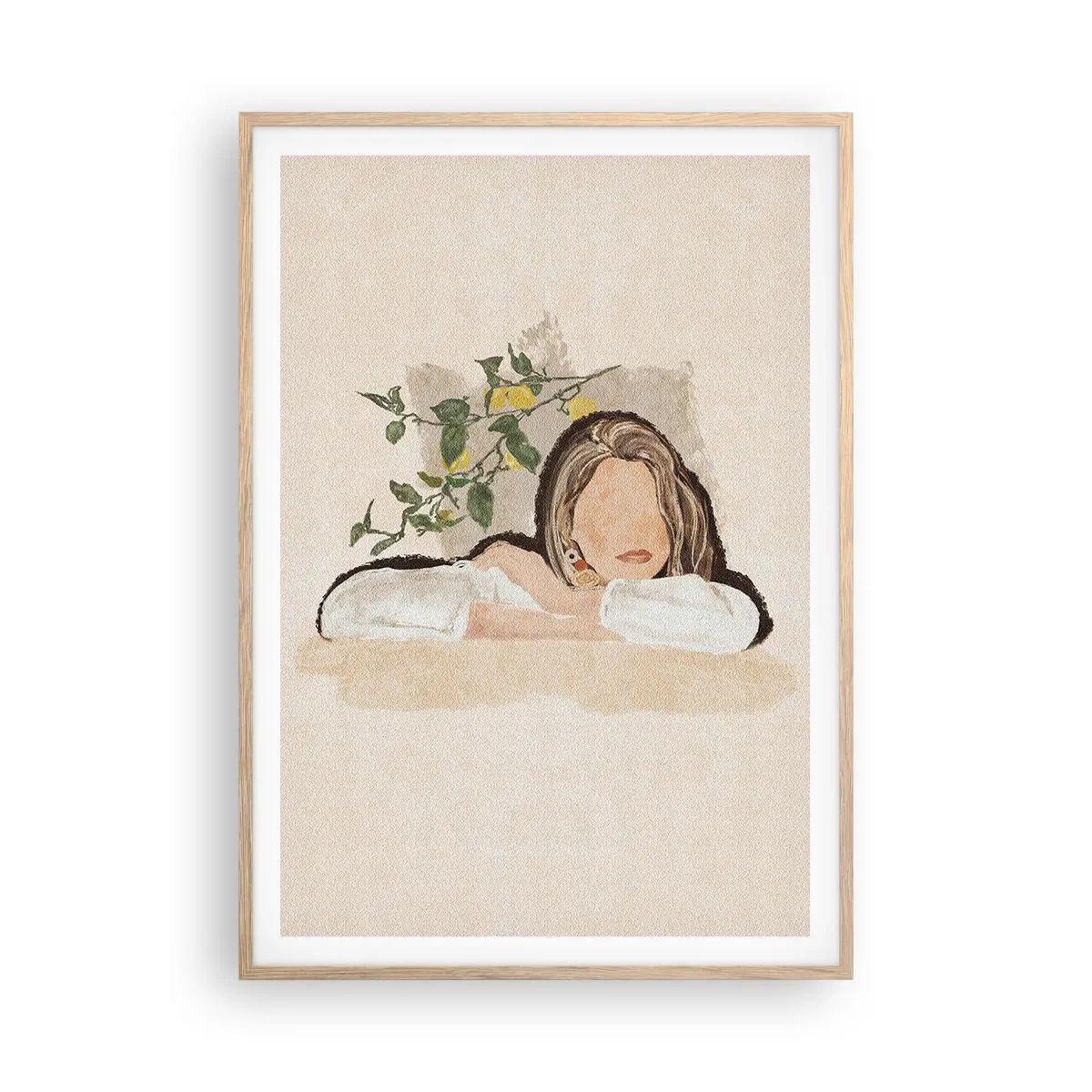 Affiche dans un chêne clair - Poster - La beauté du sud - 70x100 cm