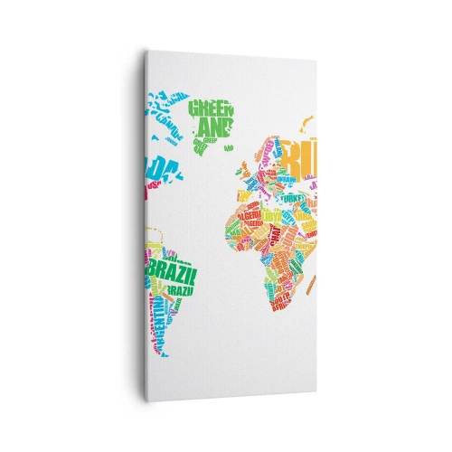 Impression sur toile - Image sur toile - je veux tous les rencontrer - 55x100 cm