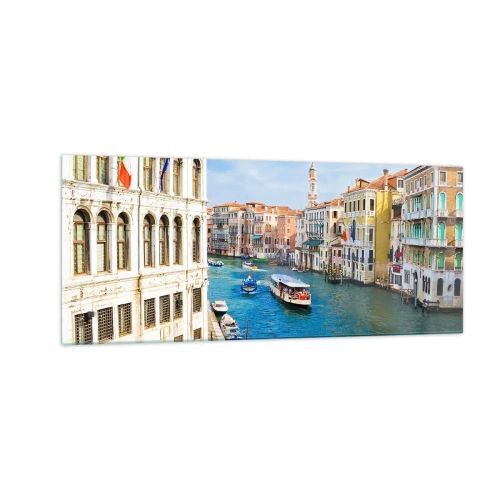 Impression sur verre - Image sur verre - Trafic de rue unique au monde - 100x40 cm