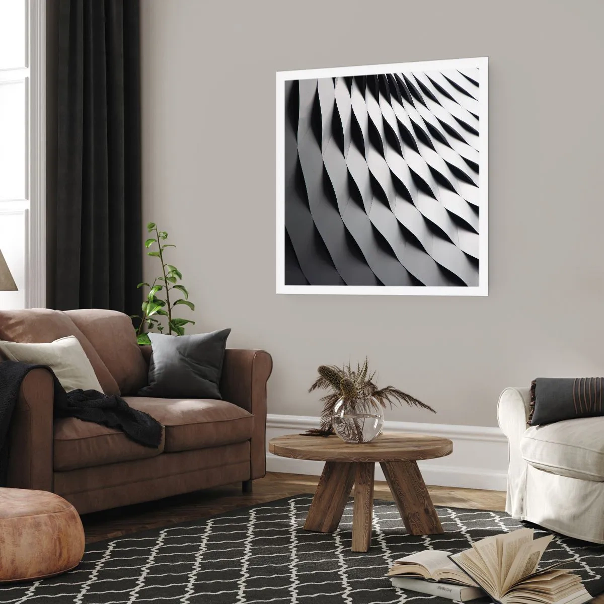 Affiche - Poster - A la surface des vagues - 40x40 cm