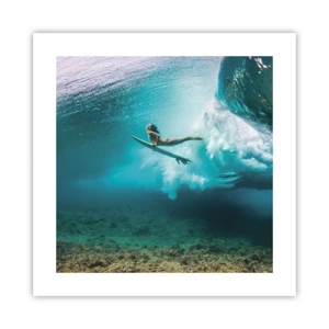 Affiche - Poster - Monde sous marin - 40x40 cm