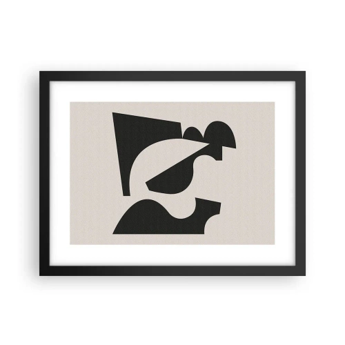 Affiche dans un cadre noir - Poster - À monter soi-même - 40x30 cm