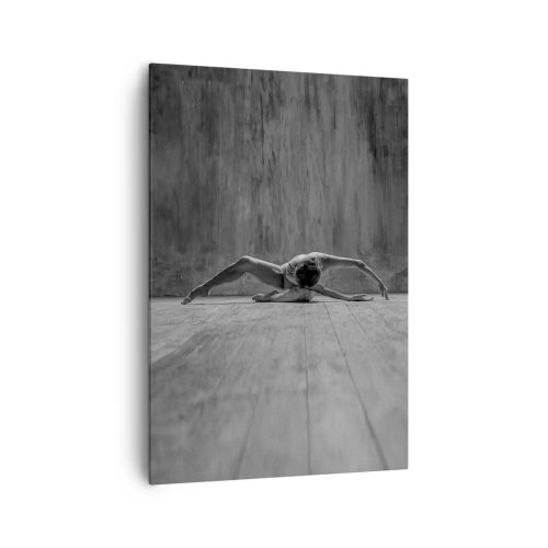 Impression sur toile - Image sur toile - Une danseuse dans une pose artistique - 70x100cm - Symétrie trouvée - Décoration murale moderne pour le salon et la chambre ARTTOR