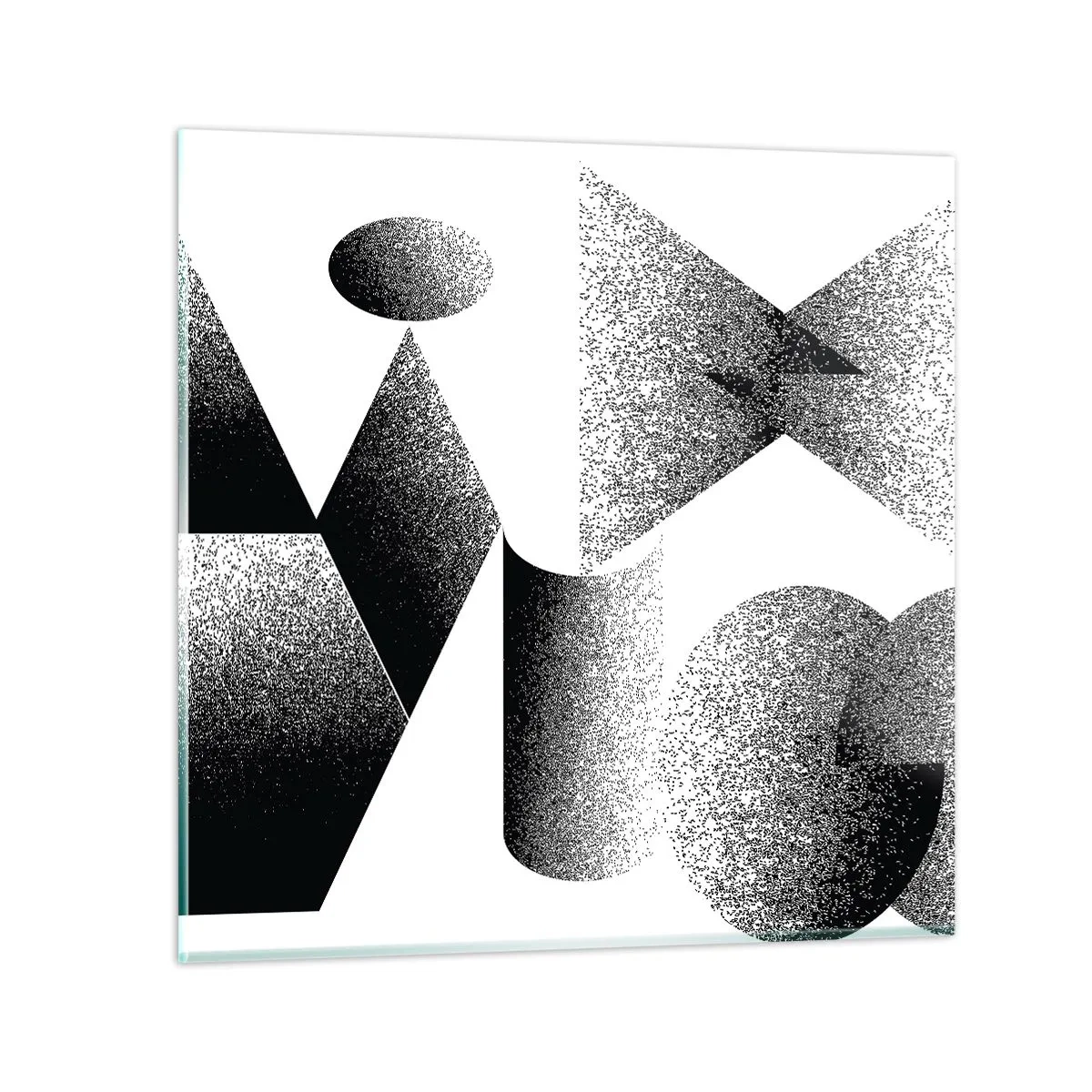 Impression sur verre - Image sur verre - Angles et ovales - 50x50 cm