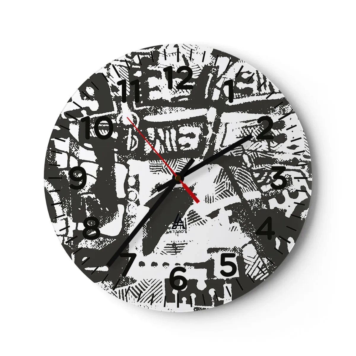Horloge murale - Pendule murale - Ordre ou chaos? - 40x40 cm