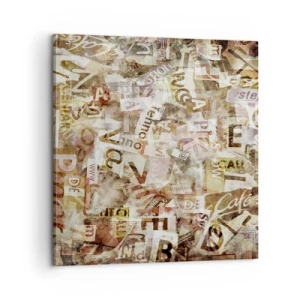 Impression sur toile - Image sur toile - J'unifie le bavardage - 60x60 cm