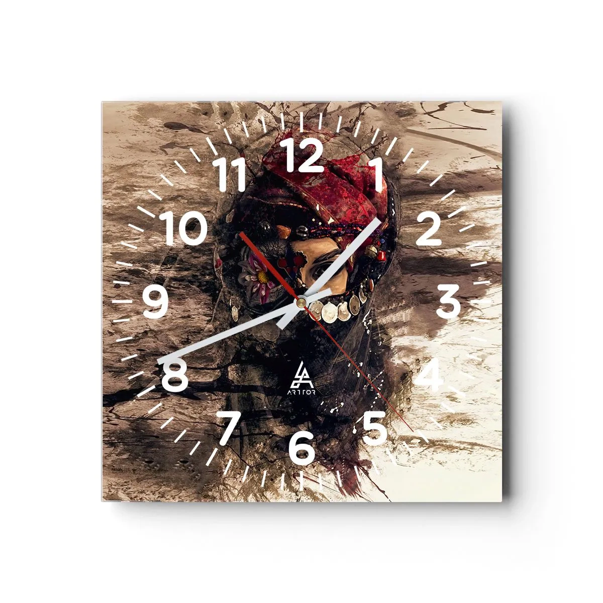 Horloge murale - Pendule murale - Inquiétant, c'est le moins qu'on puisse dire - 30x30 cm