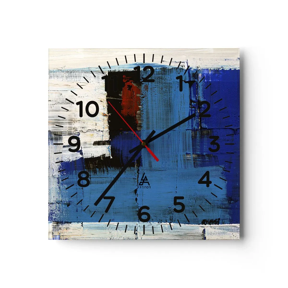 Horloge murale - Pendule murale - Secret de bleu - 40x40 cm