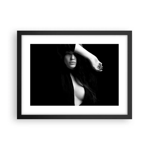 Affiche dans un cadre noir - Poster - École de séduction - 40x30 cm