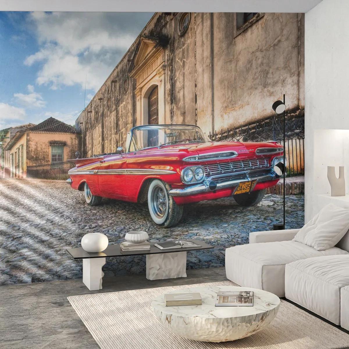 Papier Peint Photo Premium Sand - Émotions cubaines - Automobile, Voiture, Cuba - 400x280 cm