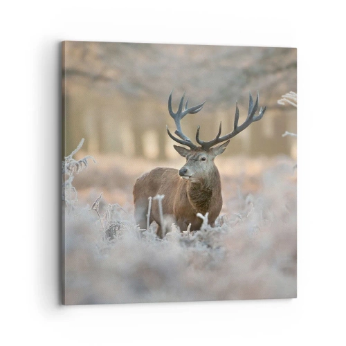 Impression sur toile - Image sur toile - Une matinée animée - 70x70 cm