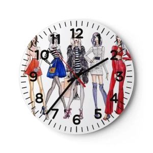 Horloge murale - Pendule murale - Every week Fashion Week - 30x30 cm