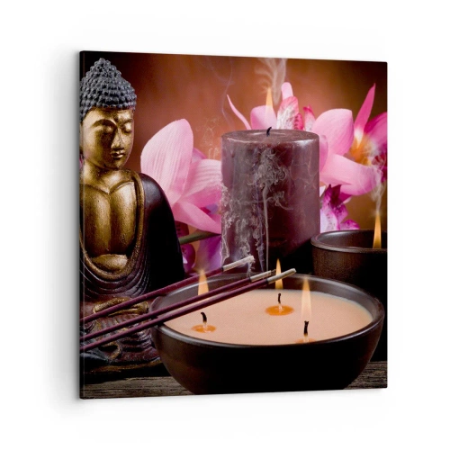 Impression sur toile - Image sur toile - Vider l'esprit, calmer le corps - 50x50 cm