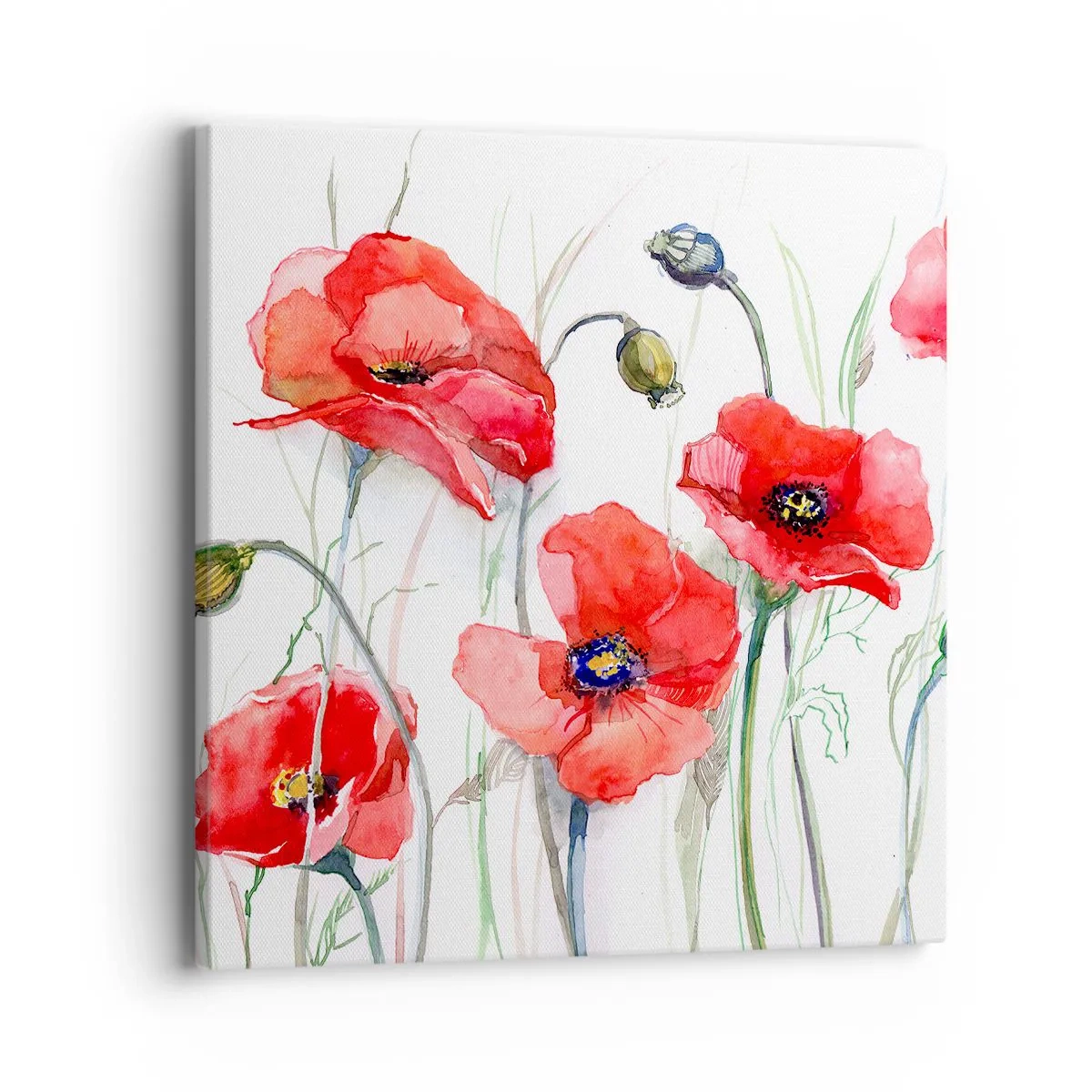 Impression sur toile - Image sur toile - Fleurs polonaises - 40x40 cm