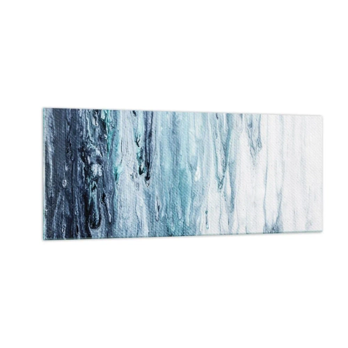 Impression sur verre - Image sur verre - Une glace bleue - 100x40 cm
