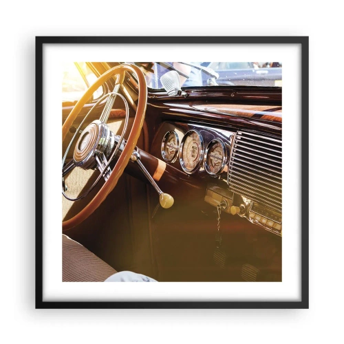 Affiche dans un cadre noir - Poster - Souffle de luxe venu du passé - 50x50 cm