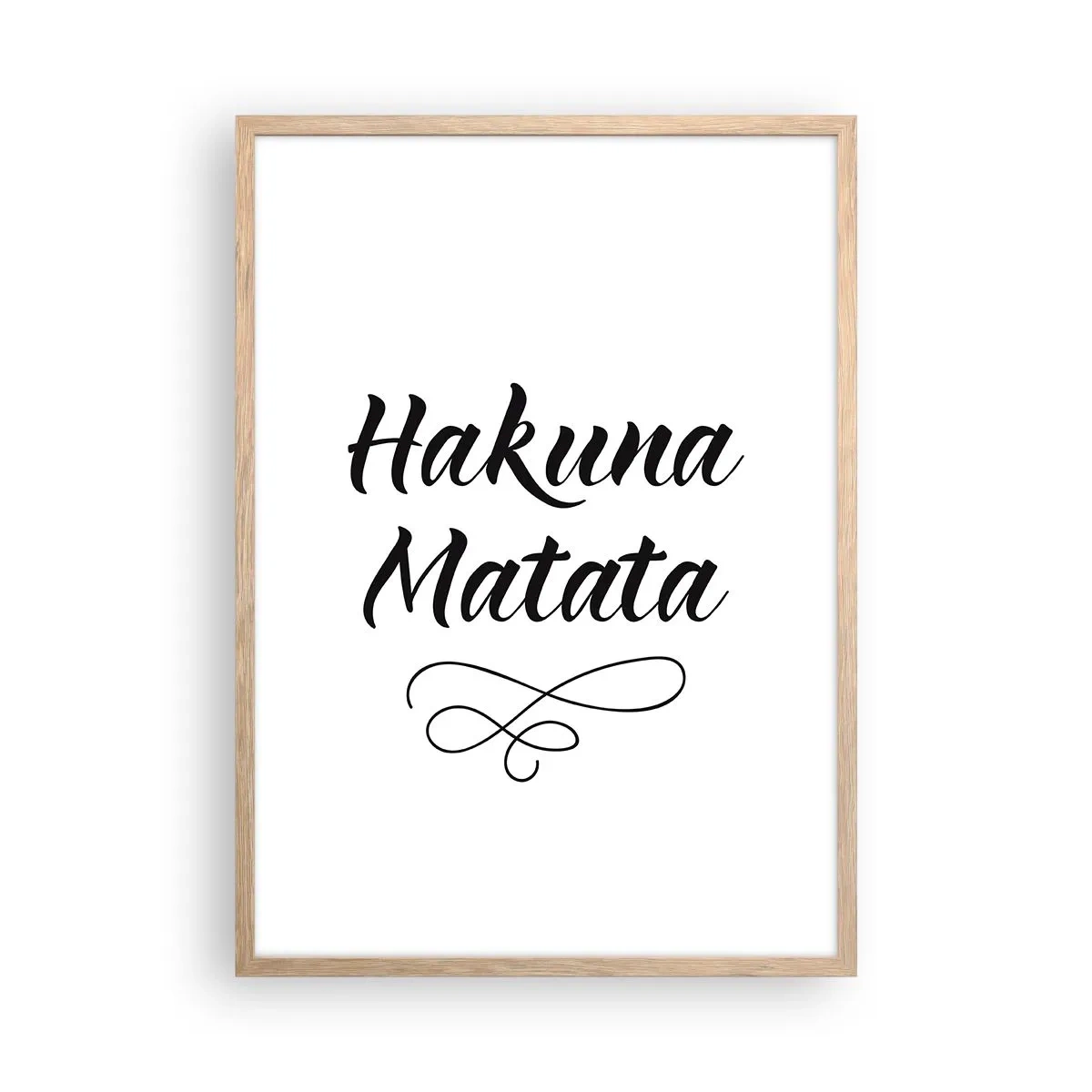 Affiche dans un chêne clair - Poster - Le meilleur conseil - 50x70 cm