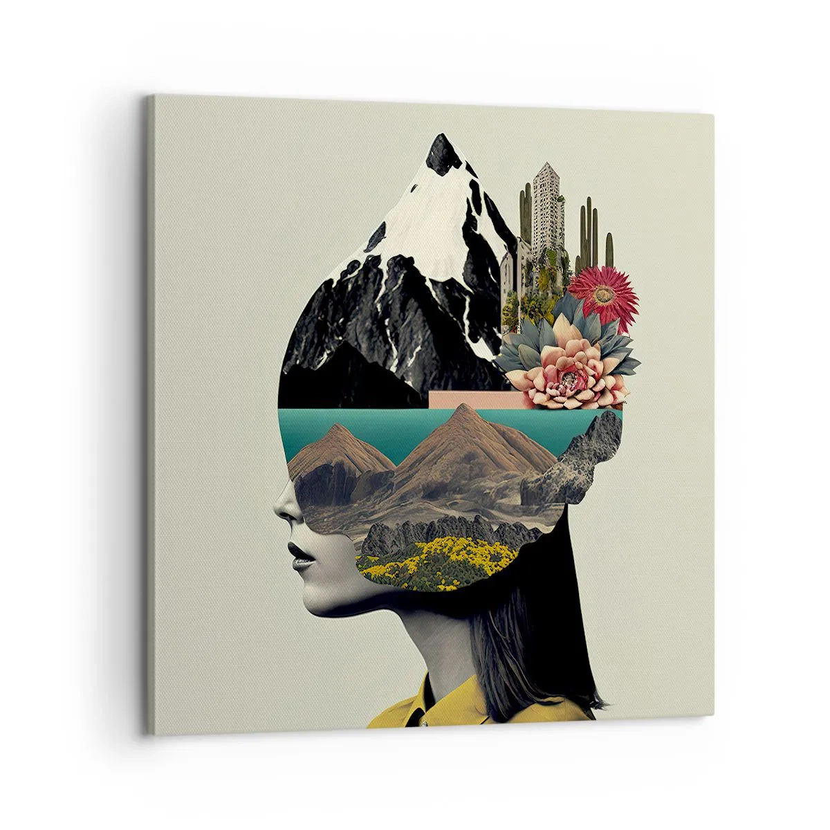 Impression sur toile - Image sur toile - La femme – toujours un mystère - 60x60 cm