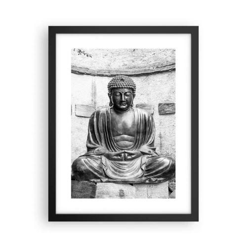 Affiche dans un cadre noir - Poster - A la source de la paix - 30x40 cm