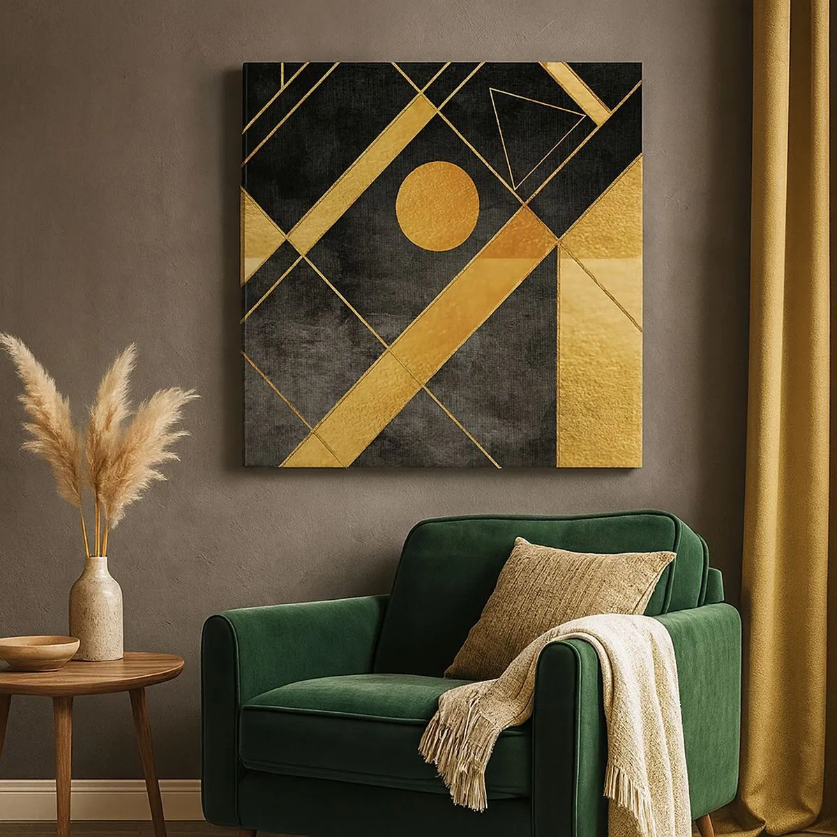 Impression sur toile - Image sur toile - Soleil du désert - 30x30 cm