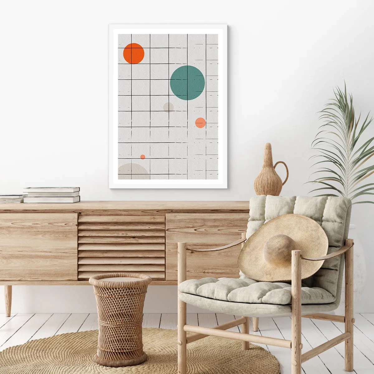 Affiche dans un cadre blanc - Poster - Piégé. Nous ou eux ? - 61x91 cm