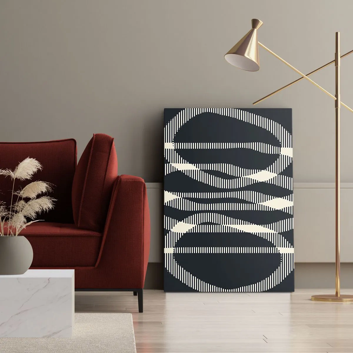 Impression sur toile - Image sur toile - Une tentative de briser l'obscurité - 45x80 cm