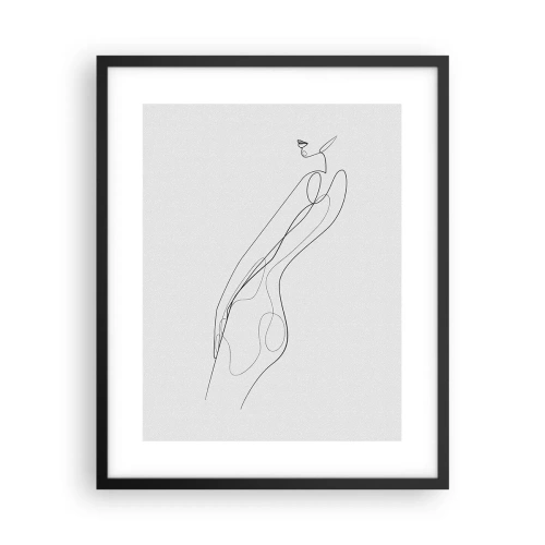 Affiche dans un cadre noir - Poster - Juste une promesse - 40x50 cm