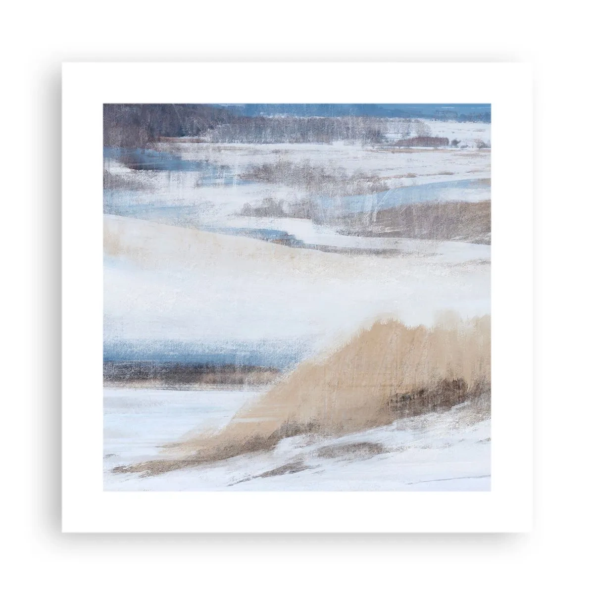Affiche - Poster - Composition hivernale - 40x40 cm