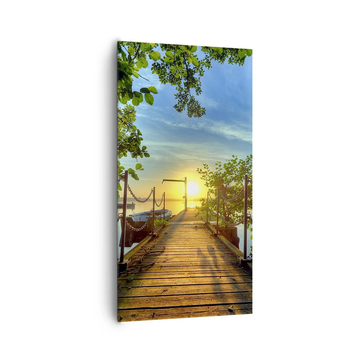 Impression sur toile - Image sur toile - L'ouest au-dessus de l'eau - 65x120 cm