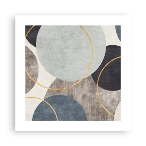 Affiche - Poster - Cercles sur cercles - 40x40 cm