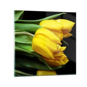 Impression sur verre - Image sur verre - Lever de soleil pur - 70x70 cm