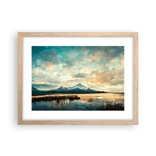 Affiche dans un chêne clair - Poster - Sous la protection du ciel - 40x30 cm