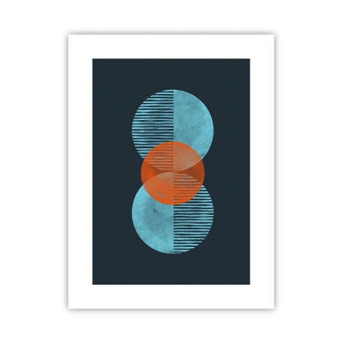 Affiche - Poster - Composition symétrique - 30x40 cm