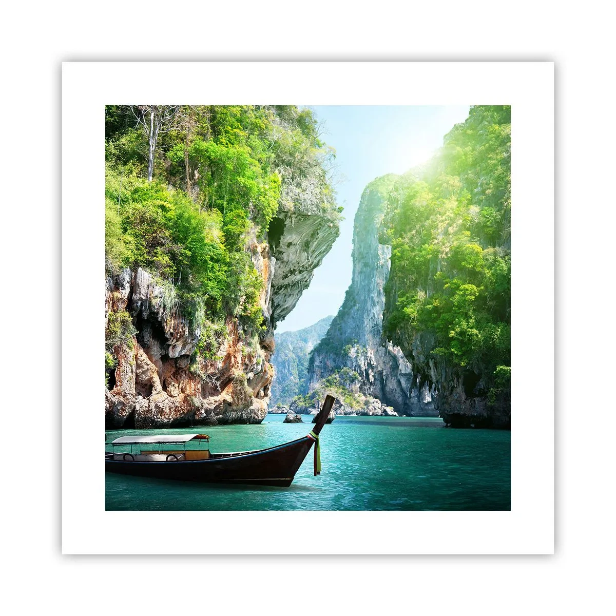 Affiche - Poster - Une invitation à un voyage exotique - 40x40 cm
