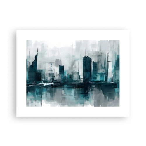 Affiche - Poster - Une ville couleur de pluie - 40x30 cm