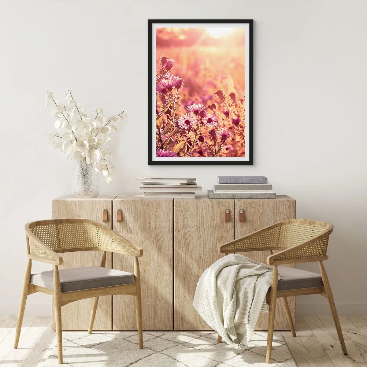 Affiche dans un cadre noir - Poster - Avant que l'été ne parte - 70x100 cm