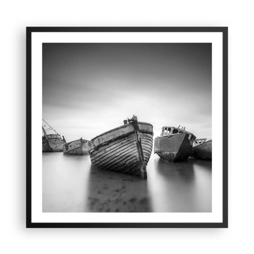 Affiche dans un cadre noir - Poster - Cùest déjà un souvenir... - 60x60 cm