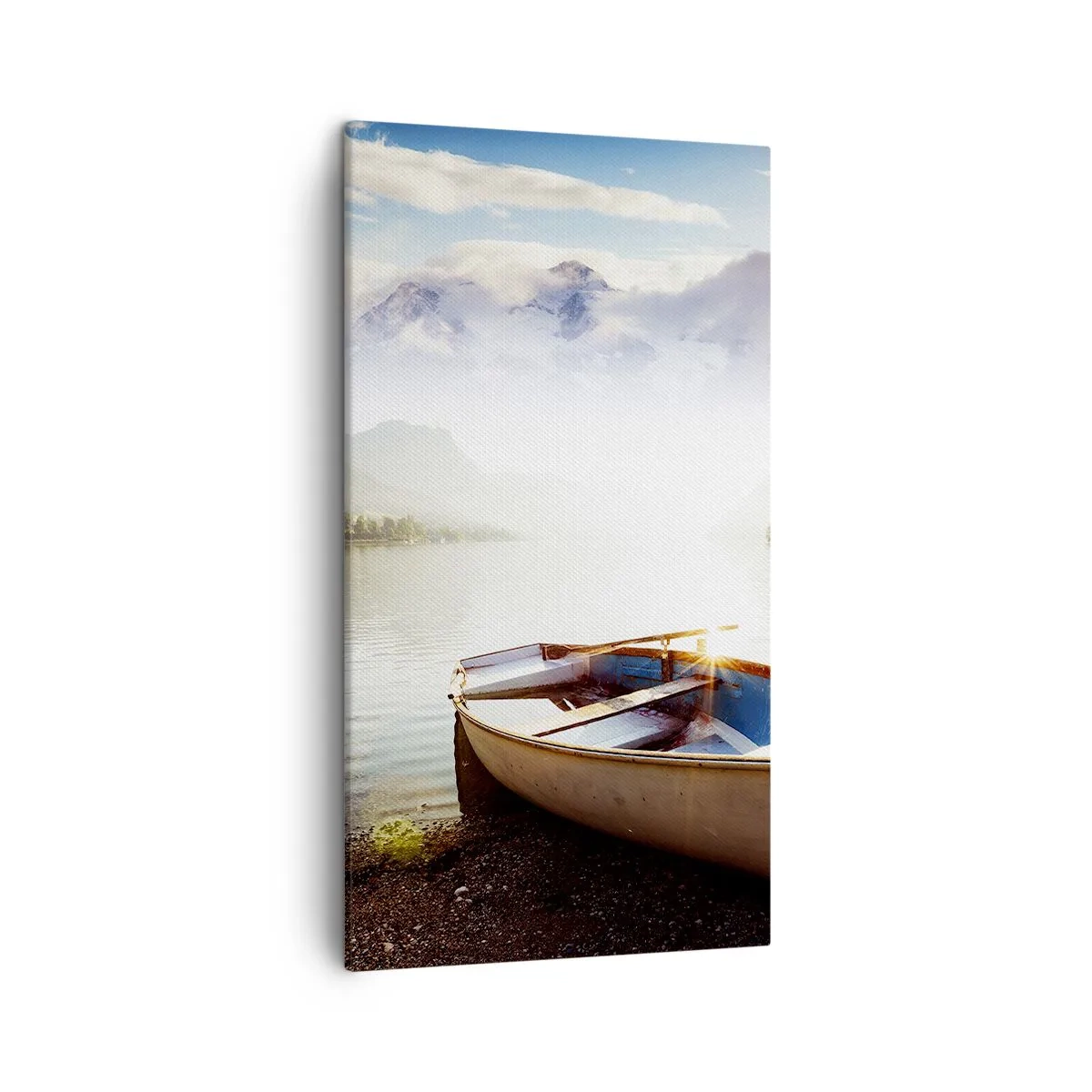 Impression sur toile - Image sur toile - Au bord de la grande et limpide eau - 45x80 cm