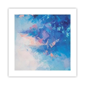 Affiche - Poster - Abstraction hivernale - 40x40 cm