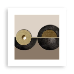 Affiche - Poster - Variations autour du cercle - 30x30 cm