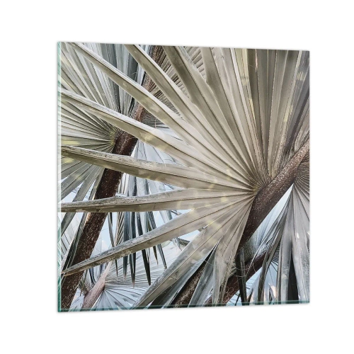 Impression sur verre - Image sur verre - Evantail sous les tropiques - 50x50 cm