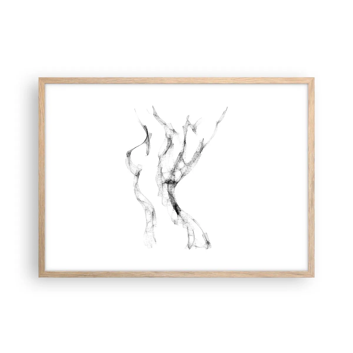 Affiche dans un chêne clair - Poster - Belle et forte - 70x50 cm