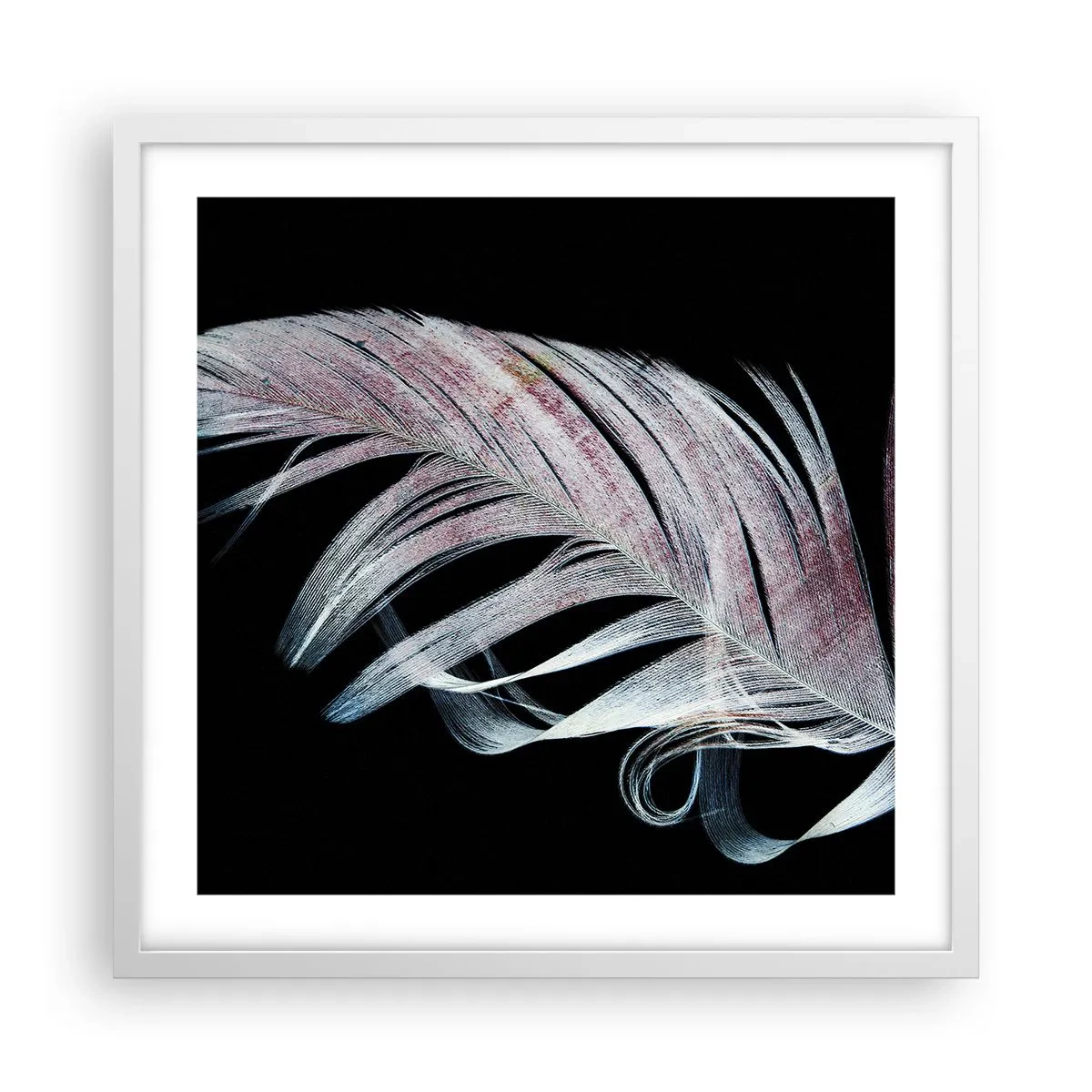 Affiche dans un cadre blanc - Poster - Pensez au toucher - 50x50 cm