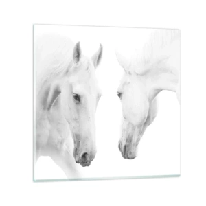 Impression sur verre - Image sur verre - Serait-ce de l’amitié? - 60x60 cm